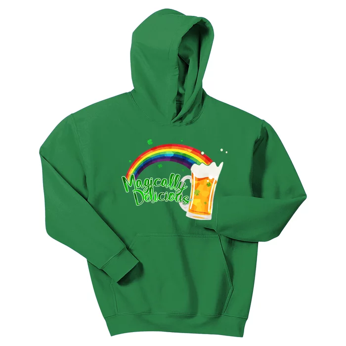 Magically Delicious Rainbow Beer St. Patrick's Day Kids Hoodie