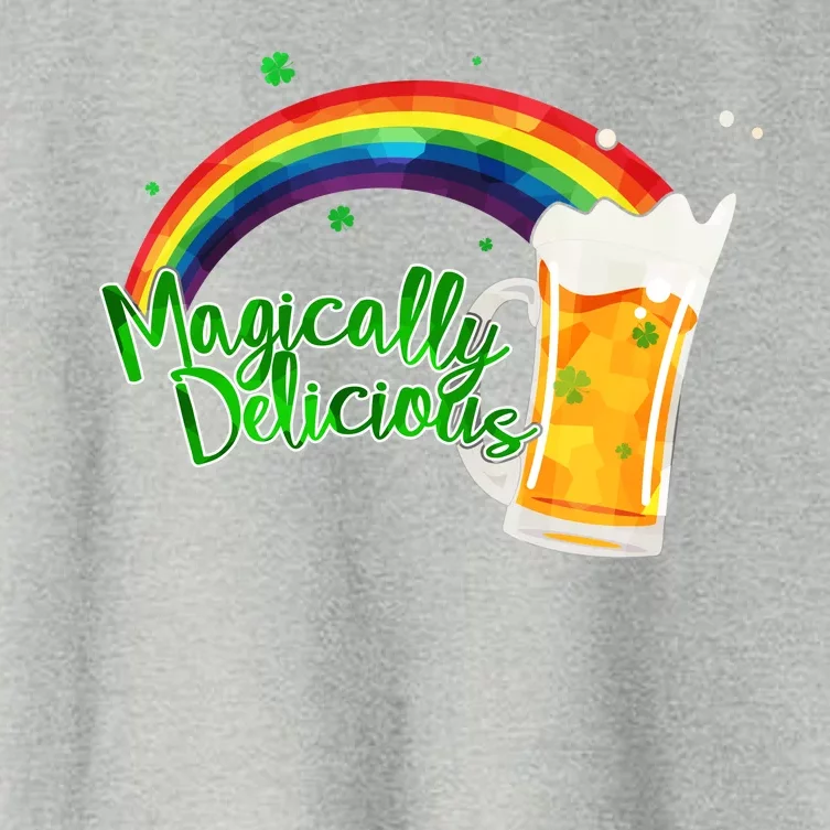 Magically Delicious Rainbow Beer St. Patrick's Day Women's Crop Top Tee