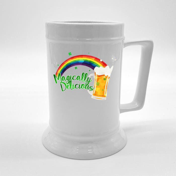 Magically Delicious Rainbow Beer St. Patrick's Day Front & Back Beer Stein