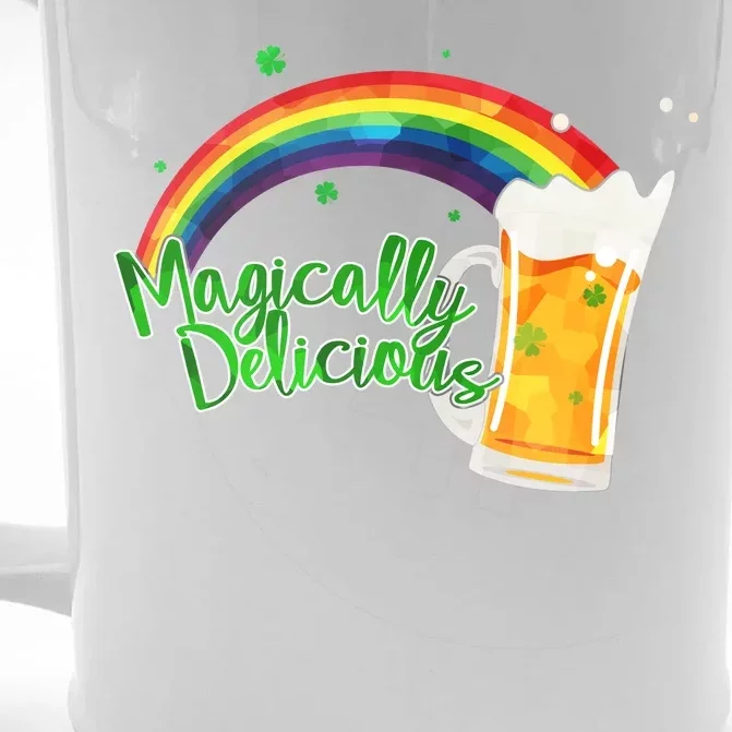 Magically Delicious Rainbow Beer St. Patrick's Day Front & Back Beer Stein