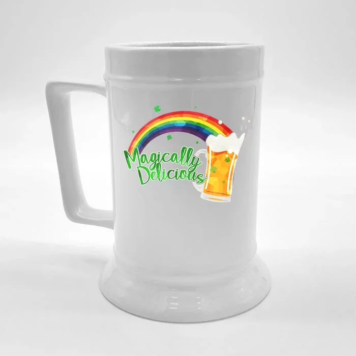 Magically Delicious Rainbow Beer St. Patrick's Day Front & Back Beer Stein