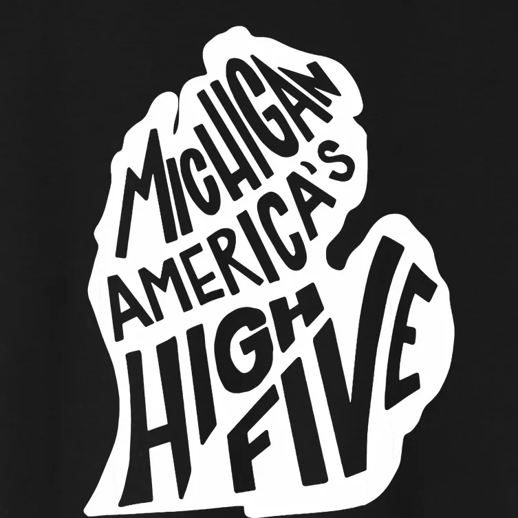 Michigan Americas High Five Women's Crop Top Tee