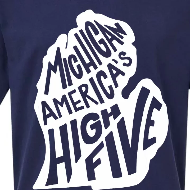 Michigan Americas High Five Sueded Cloud Jersey T-Shirt