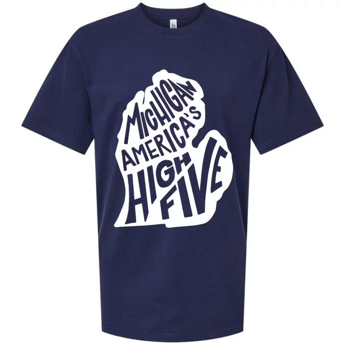 Michigan Americas High Five Sueded Cloud Jersey T-Shirt