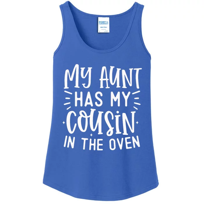 My Aunt Has My Cousin In The Oven Ladies Essential Tank