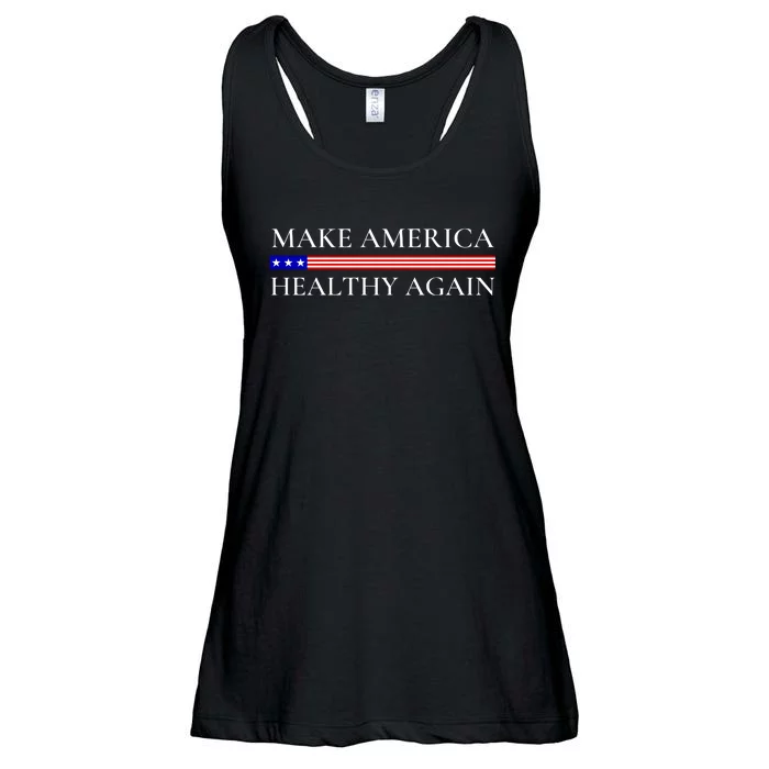 Make America Healthy Again Funny Usa Patriotic Ladies Essential Flowy Tank