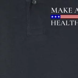 Make America Healthy Again Funny Usa Patriotic Softstyle Adult Sport Polo