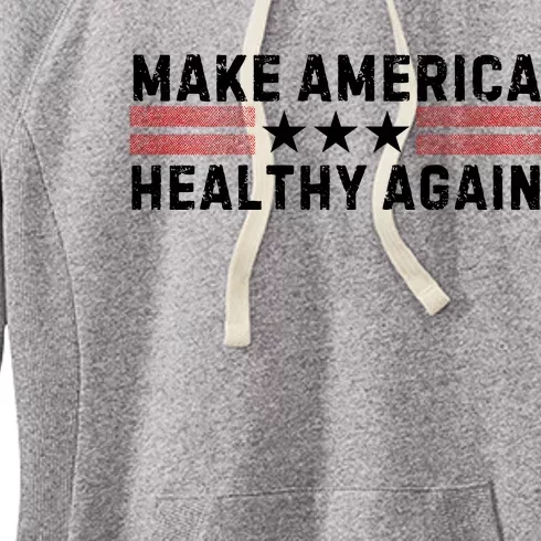 Make America Healthy Again Funny Usa Patriotic Party Women's Fleece Hoodie