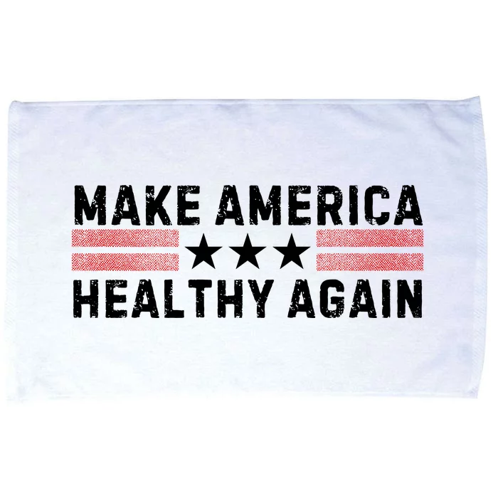 Make America Healthy Again Funny Usa Patriotic Party Microfiber Hand Towel