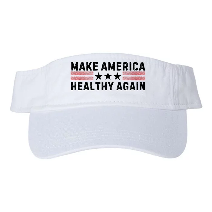 Make America Healthy Again Funny Usa Patriotic Party Valucap Bio-Washed Visor