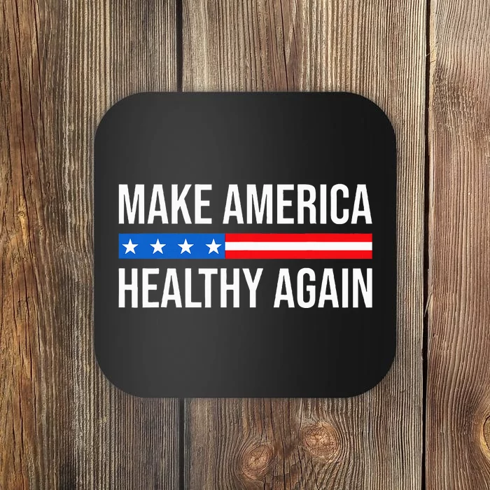 Make America Healthy Again Vintage Usa Flag Coaster