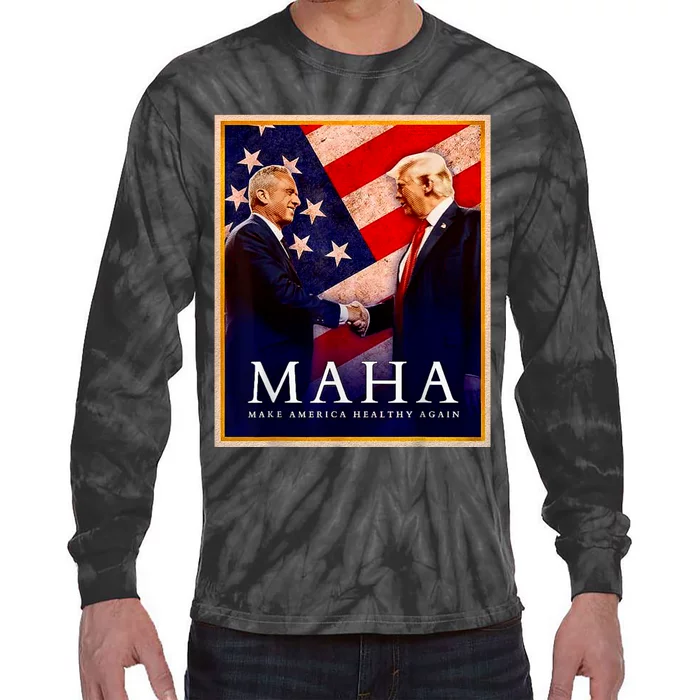 Make America Healthy Maha Tie-Dye Long Sleeve Shirt