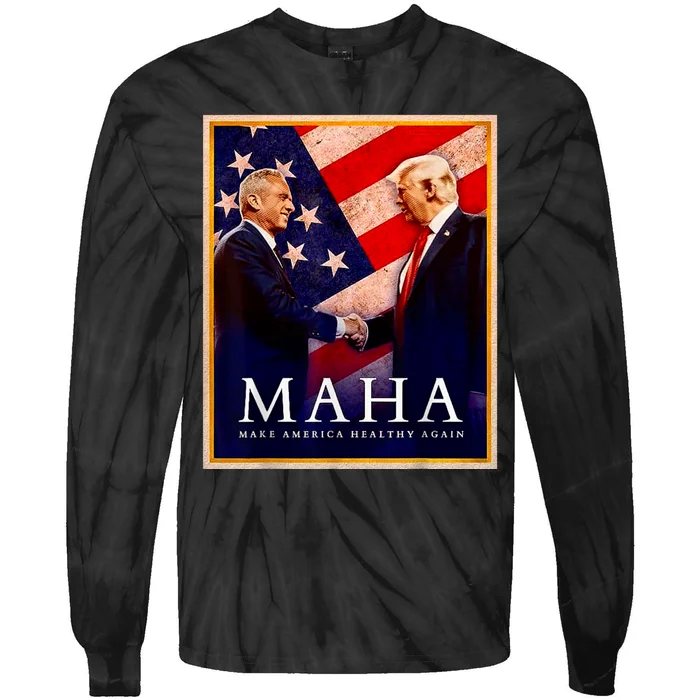 Make America Healthy Maha Tie-Dye Long Sleeve Shirt