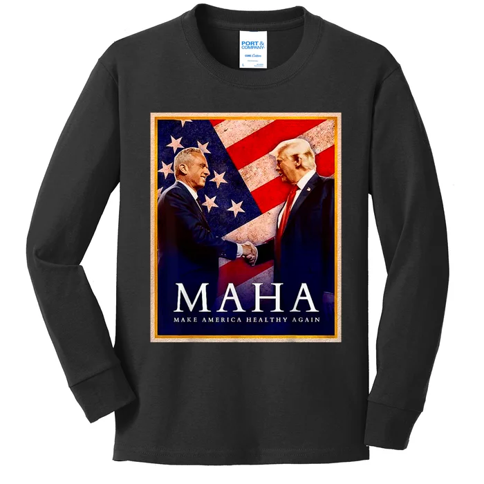 Make America Healthy Maha Kids Long Sleeve Shirt