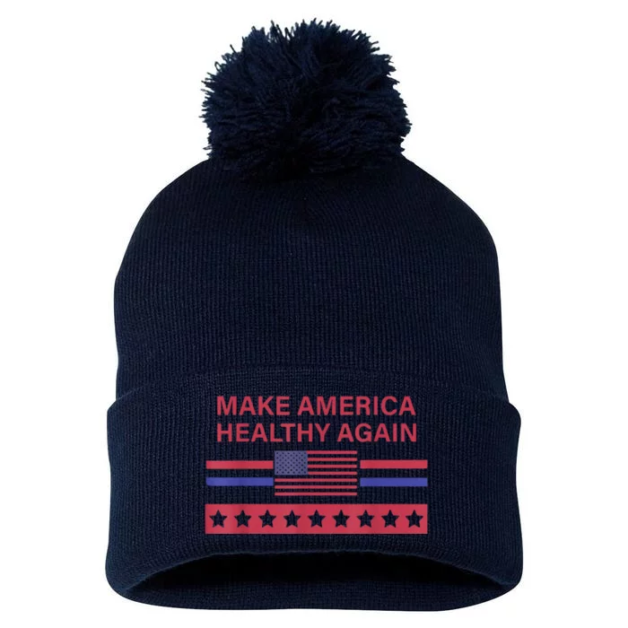 Make America Healthy Again Pom Pom 12in Knit Beanie