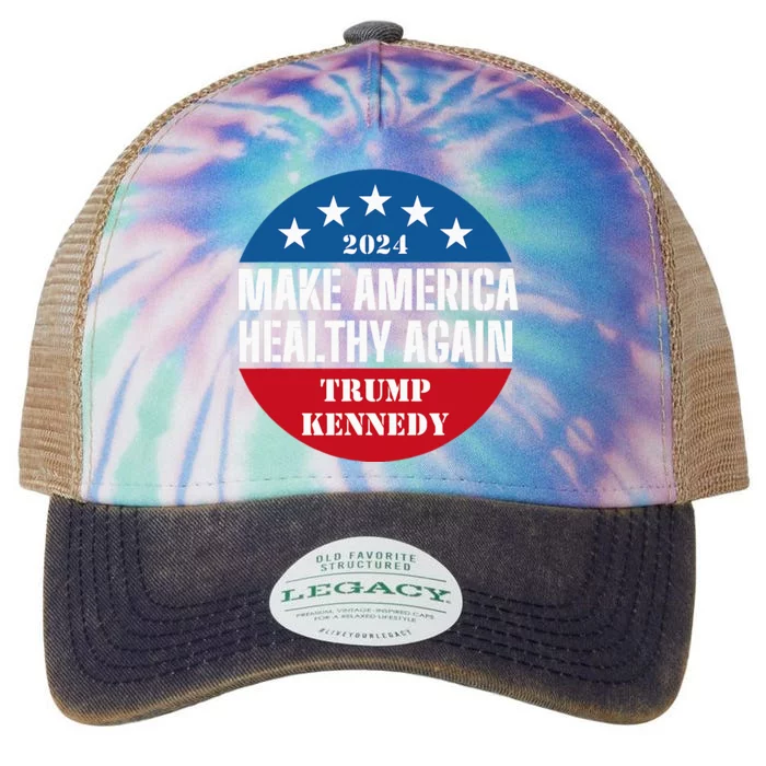 Make America Healthy Again Trump Kennedy 2024 Legacy Tie Dye Trucker Hat