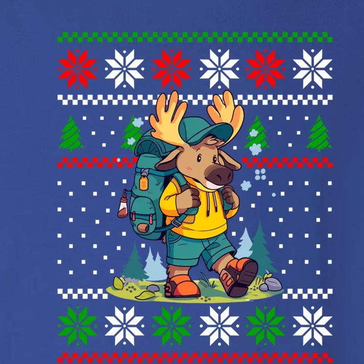 Moose Animals Hiking Funny Hiker Xmas Design Christmas Gift Toddler Long Sleeve Shirt