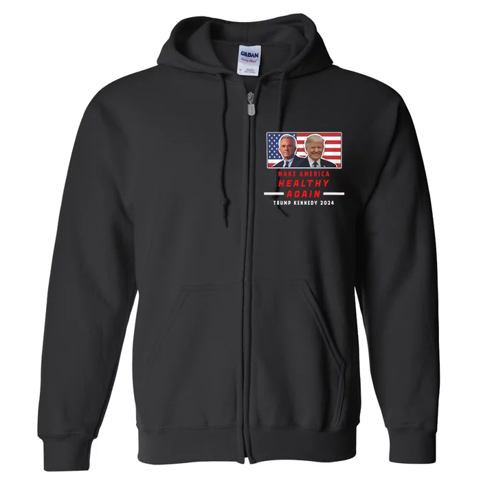 Make America Healthy Again Rfk Jr Trump 2024 Full Zip Hoodie