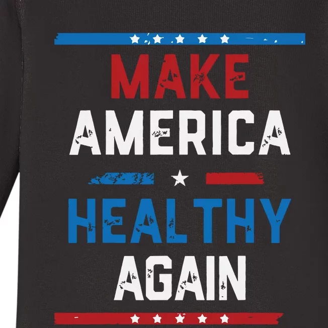 Make America Healthy Again Baby Long Sleeve Bodysuit