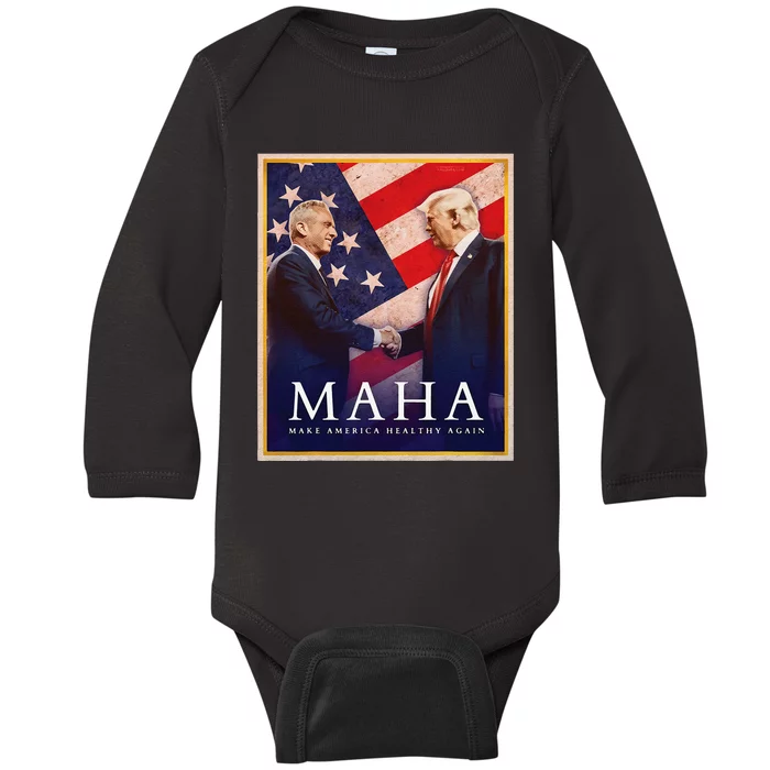 Make America Healthy Again Gift Baby Long Sleeve Bodysuit