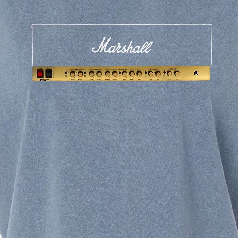 Marshall Amptube Head Retro Guitar Amp For Musicians Garment-Dyed Women's Muscle Tee