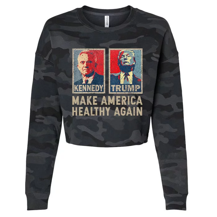 Make America Healthy Again Trump Kennedy 2024 Cropped Pullover Crew