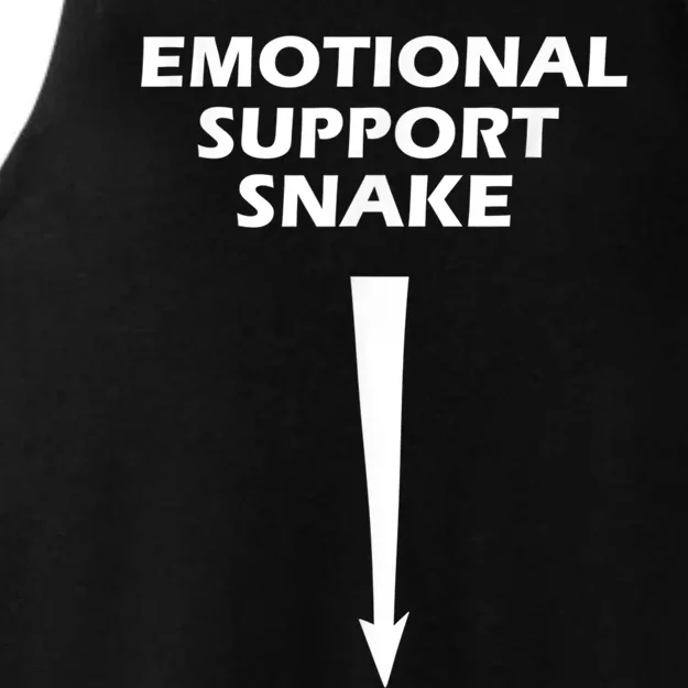 Men Adult Humor Dirty Joke Emotional Support Snake Ladies Tri-Blend Wicking Tank