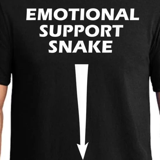 Men Adult Humor Dirty Joke Emotional Support Snake Pajama Set