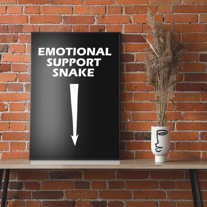 Men Adult Humor Dirty Joke Emotional Support Snake Poster