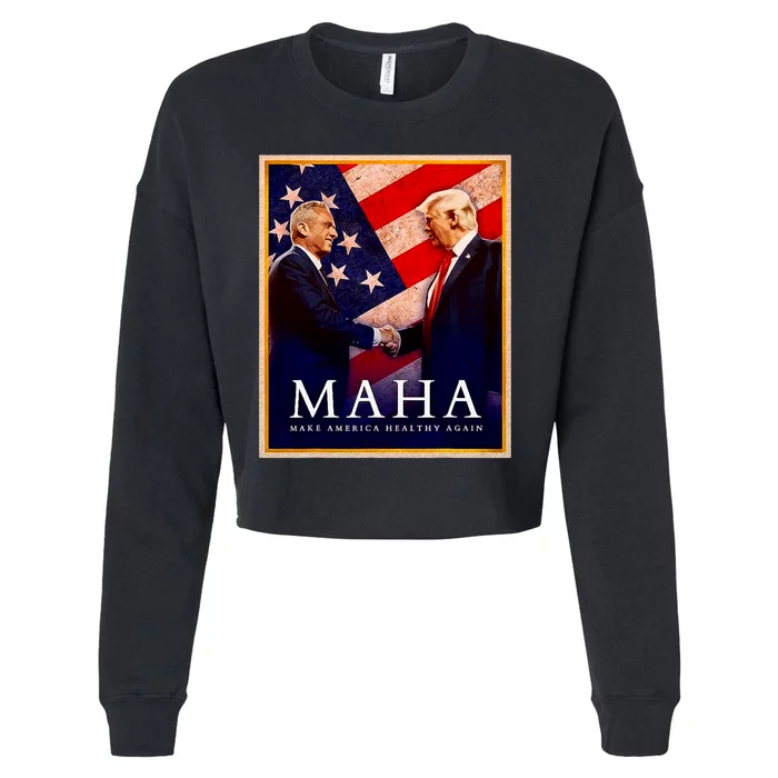 Make America Healthy Maha Cropped Pullover Crew