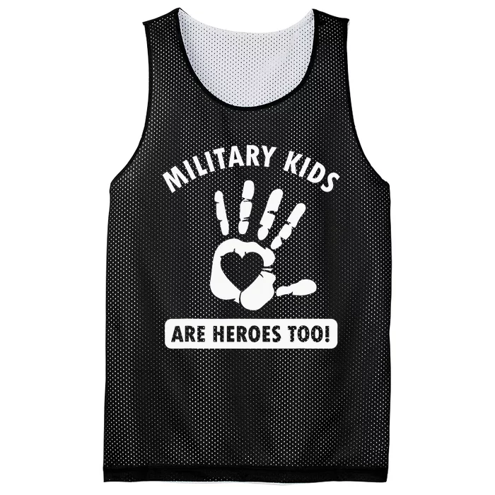 Military are heroes too! Purple Up Military Child Month Mesh Reversible Basketball Jersey Tank