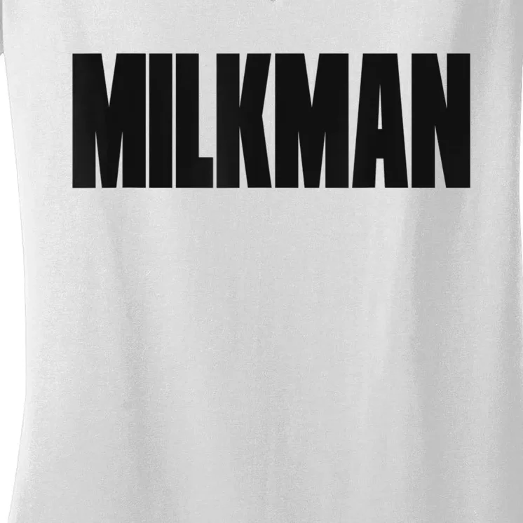 Milkman And Housewife Halloween Couples Costume Women's V-Neck T-Shirt