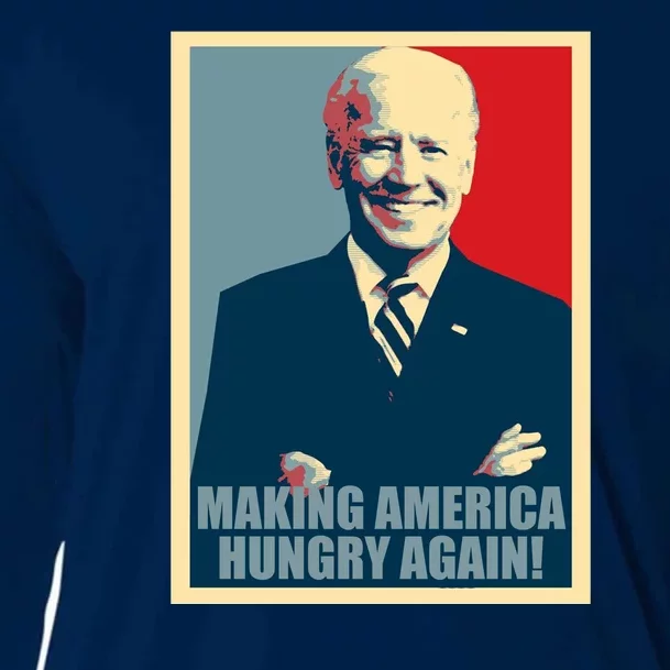 Making America Hungry Again Anti Joe Biden Cooling Performance Long Sleeve Crew