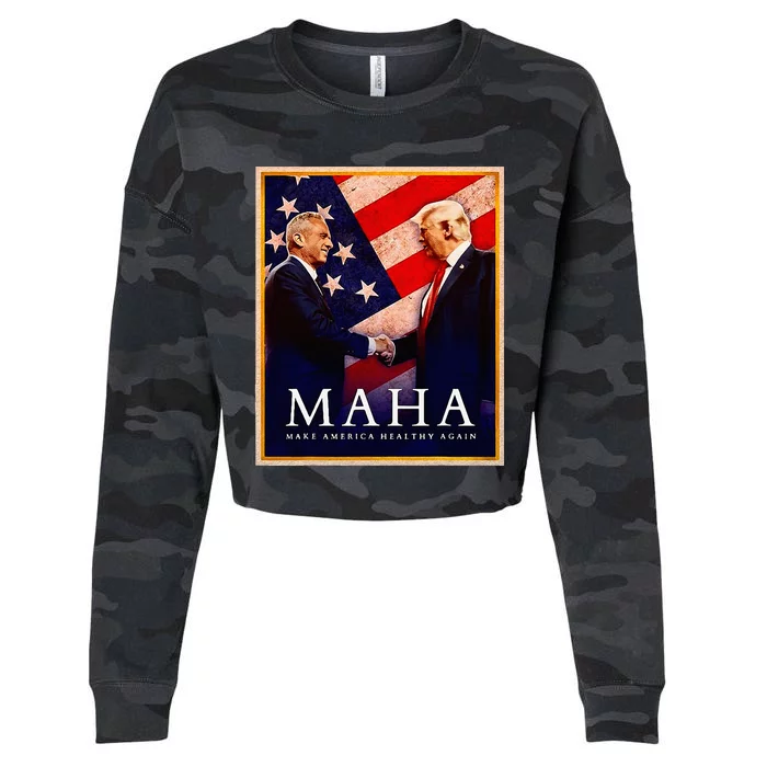 Make America Healthy Maha Cropped Pullover Crew