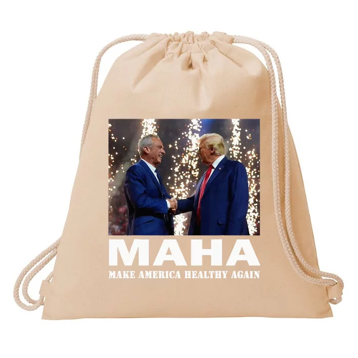 Make America Healthy Maha Drawstring Bag