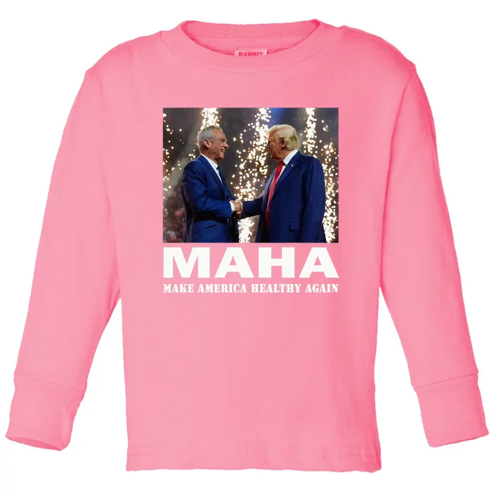 Make America Healthy Maha Toddler Long Sleeve Shirt