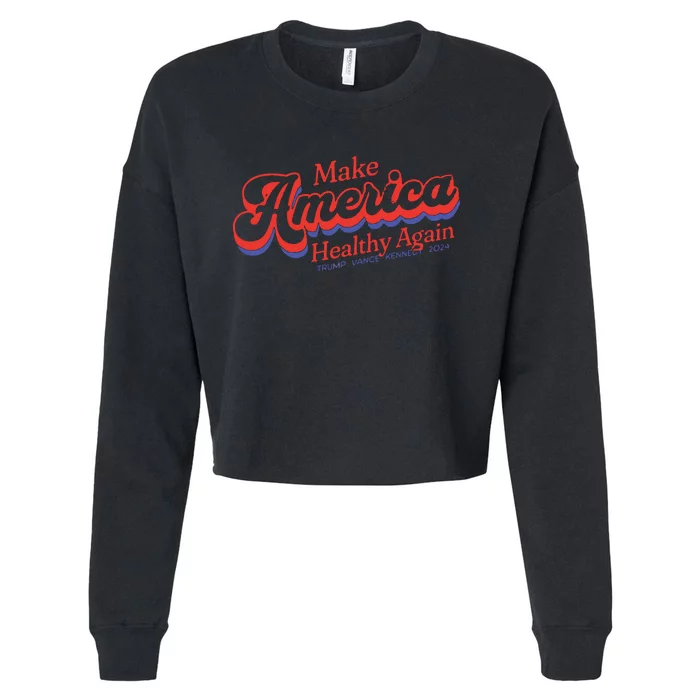 Make America Healthy Again President Trump Cropped Pullover Crew