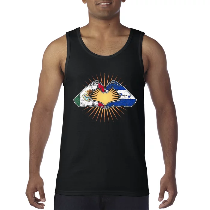 Mexico And Honduras. Heart Hands Tank Top