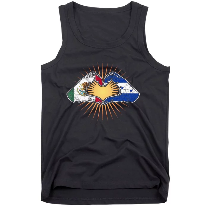 Mexico And Honduras. Heart Hands Tank Top