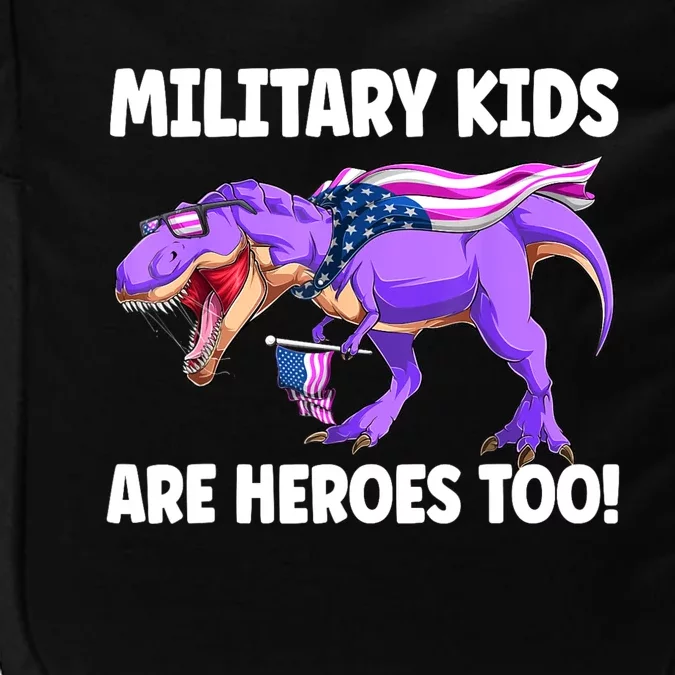 Military Are Heroes Too! Purple Up Military Child Month Impact Tech Backpack