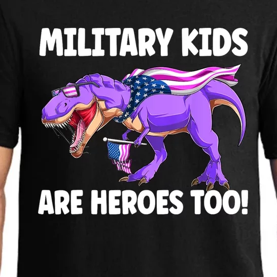 Military Are Heroes Too! Purple Up Military Child Month Pajama Set