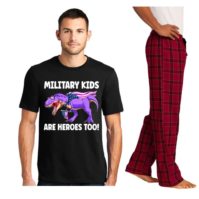 Military Are Heroes Too! Purple Up Military Child Month Pajama Set