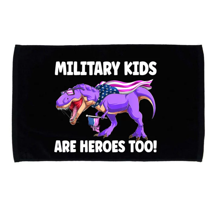 Military Are Heroes Too! Purple Up Military Child Month Microfiber Hand Towel