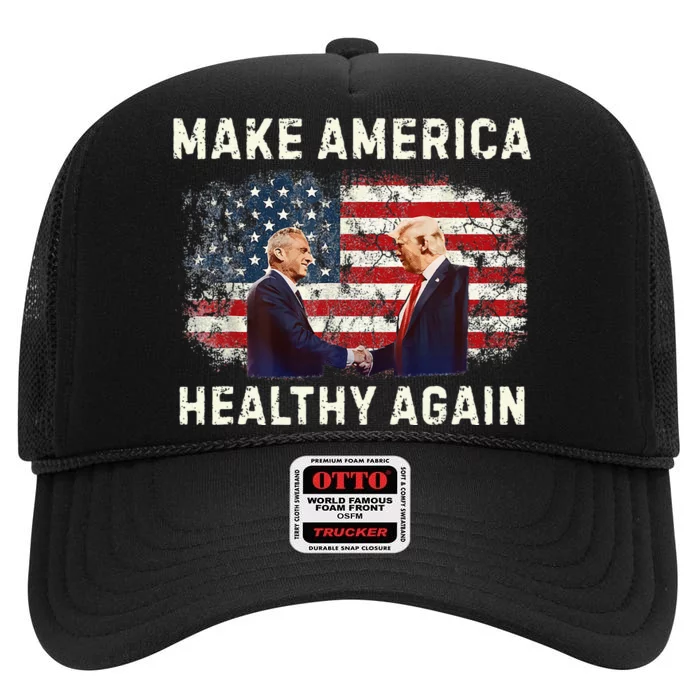 Make America Healthy Again High Crown Mesh Trucker Hat