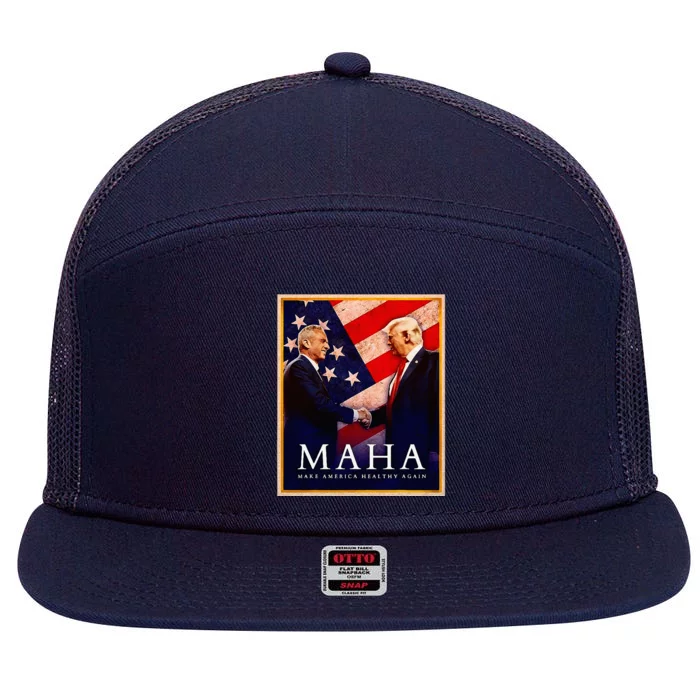 Make America Healthy Maha 7 Panel Mesh Trucker Snapback Hat