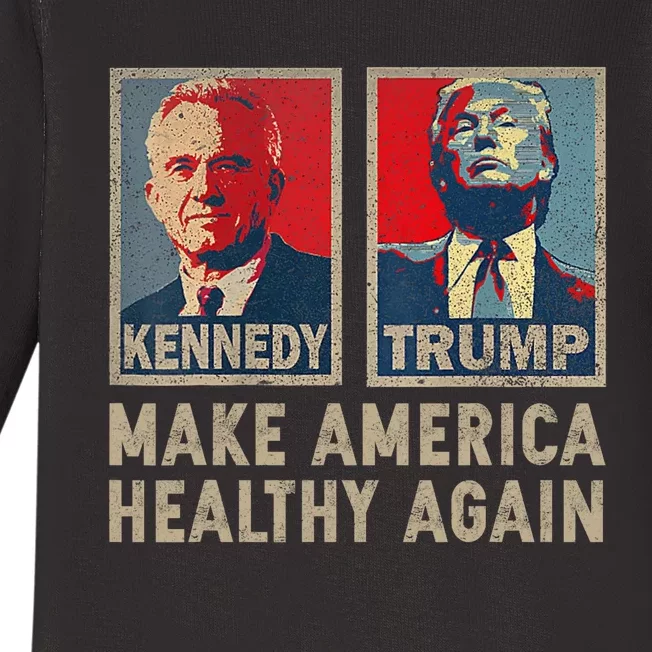 Make America Healthy Again Trump Kennedy 2024 Baby Long Sleeve Bodysuit