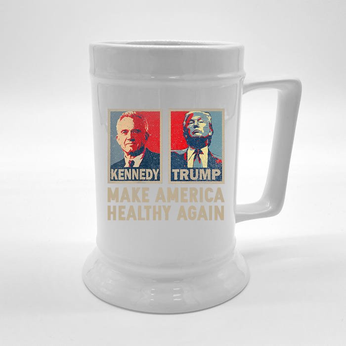 Make America Healthy Again Trump Kennedy 2024 Front & Back Beer Stein