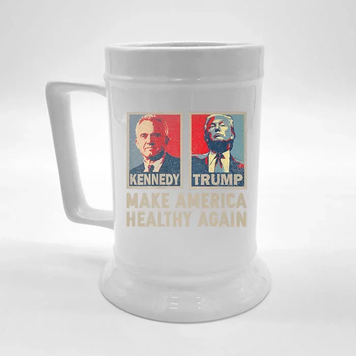 Make America Healthy Again Trump Kennedy 2024 Front & Back Beer Stein