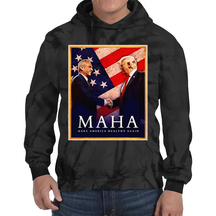 Make America Healthy Maha Gift Tie Dye Hoodie