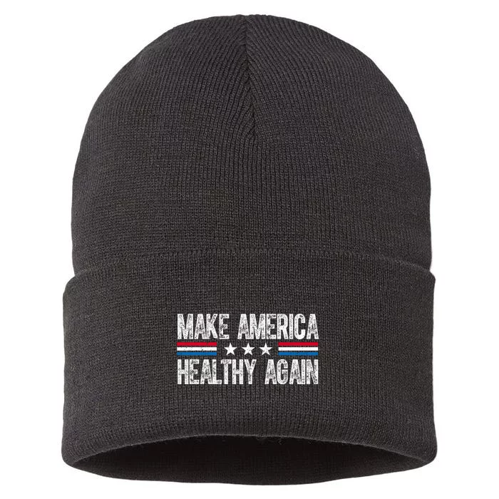 Make America Healthy Again Trump Kennedy Vintage Sustainable Knit Beanie